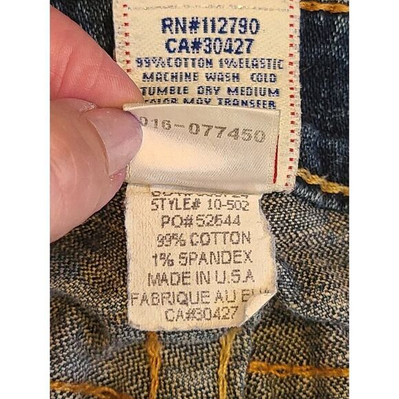 Vintage True Religion Low-Rise Jeans Johnny #112790 | 28 | Y2K USA Straight Leg - Picture 12 of 14